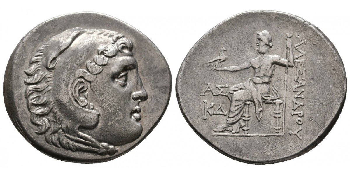 Alejandro Magno. Tetradracma. 212-184 a.C.. Aspendos