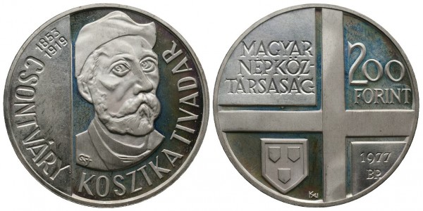 Hungría. 200 forint. 1977