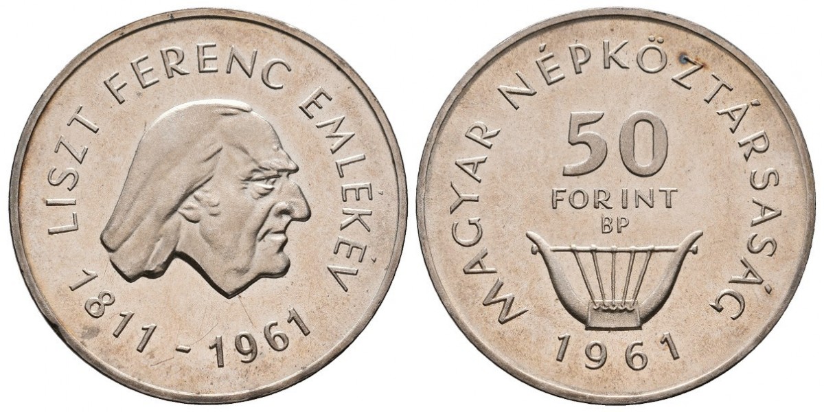 Hungría. 50 forint. 1961