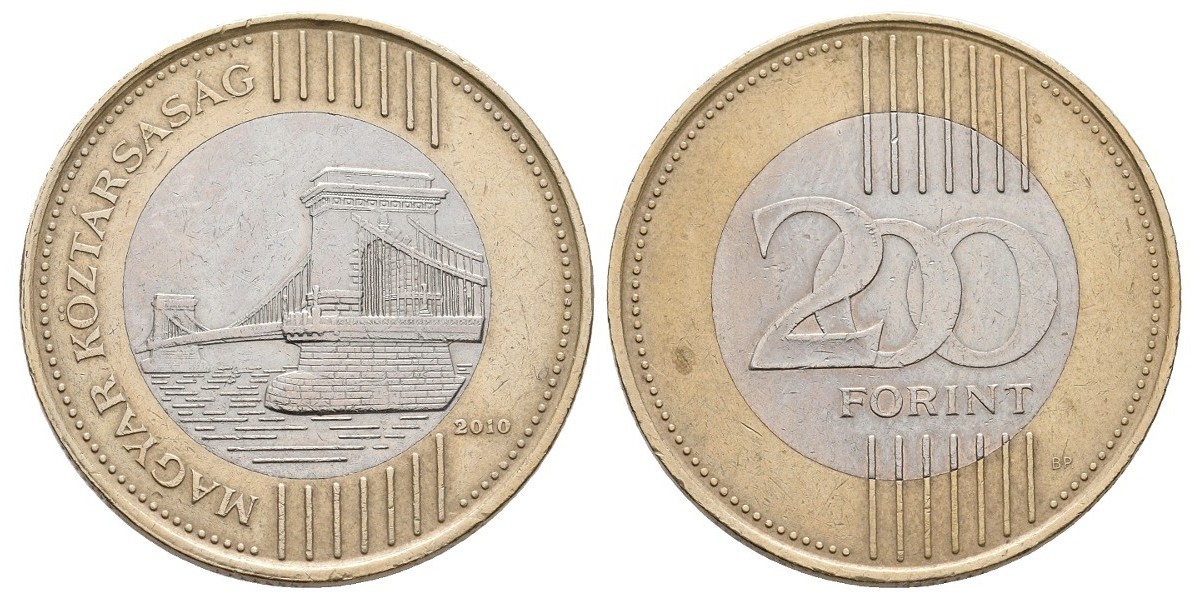 Hungría. 200 forint. 2010
