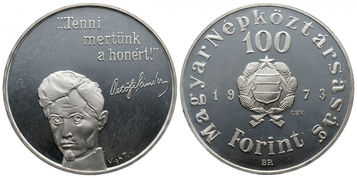 Hungría. 100 forint. 1973