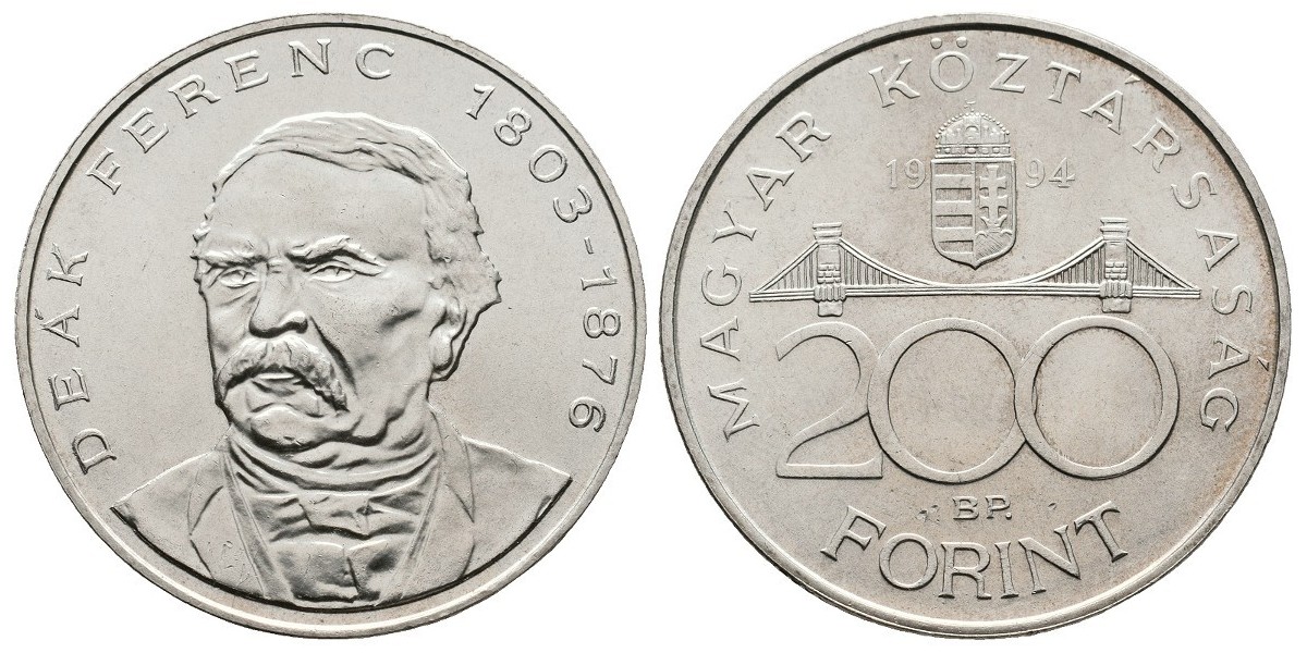 Hungría. 200 forint. 1994