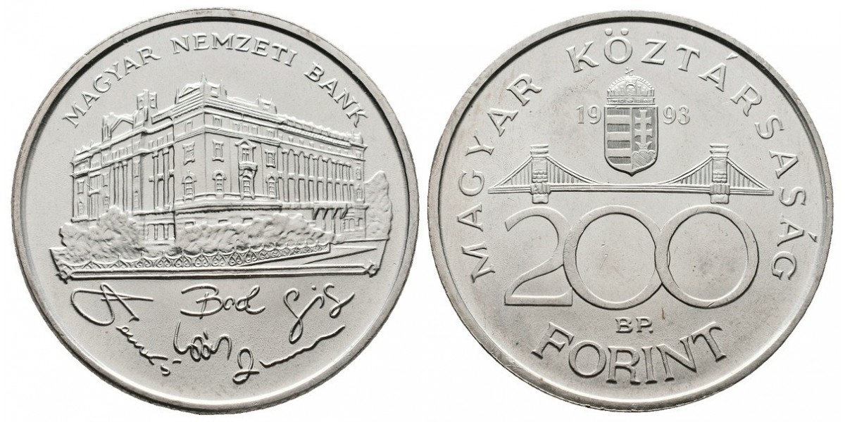 Hungría. 200 forint. 1993