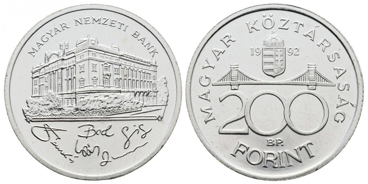 Hungría. 200 forint. 1992