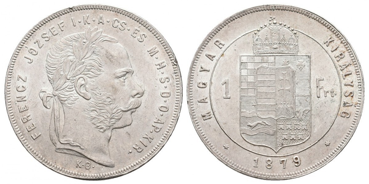 Hungría. 1 forint. 1879 KB
