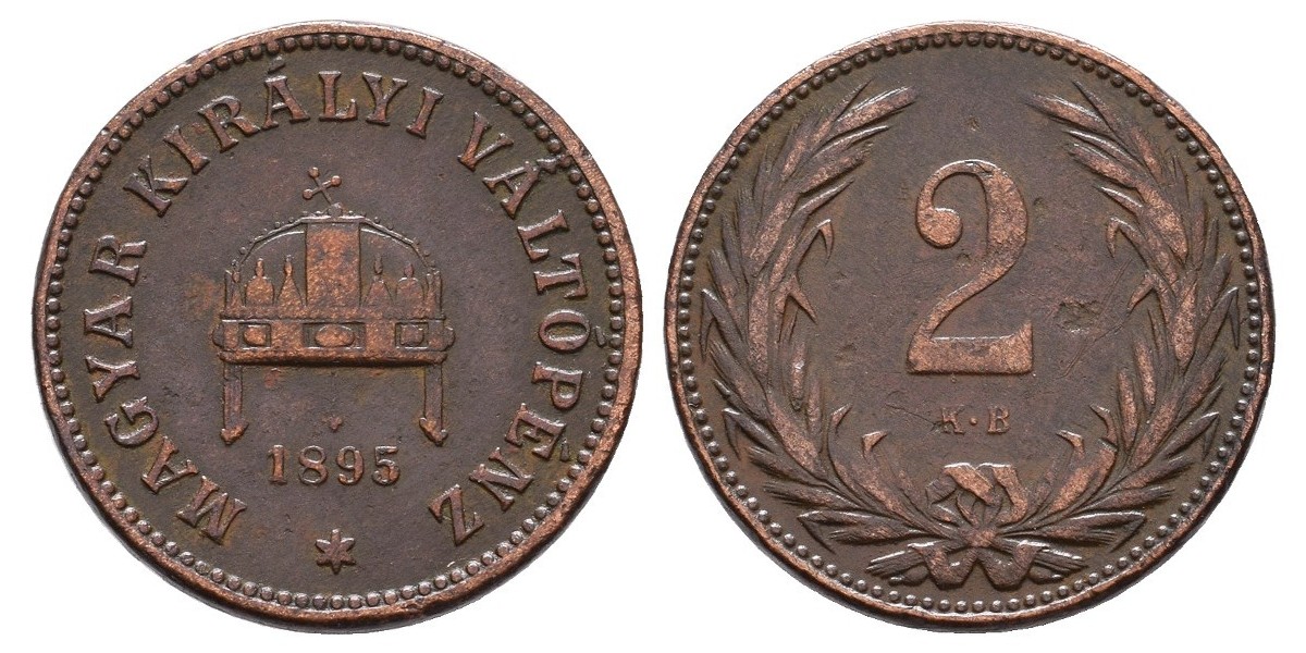 Hungría. 1 filler. 1895