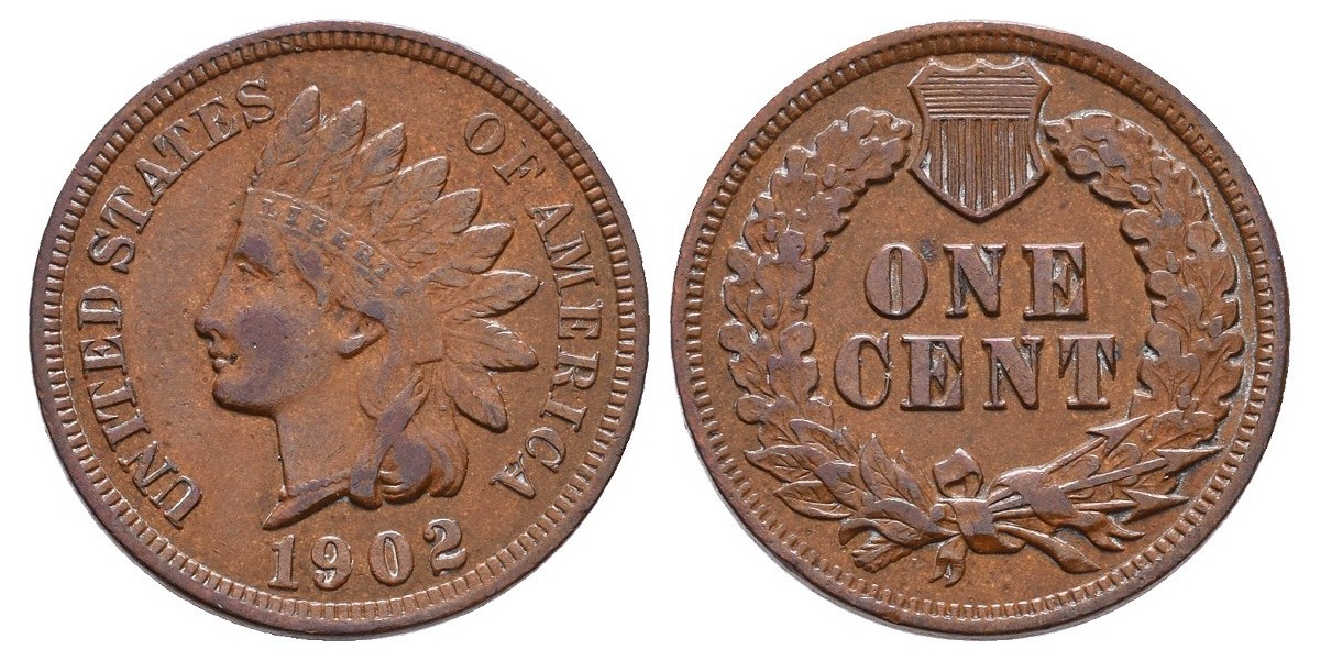 Estados Unidos. 1 cent. 1902