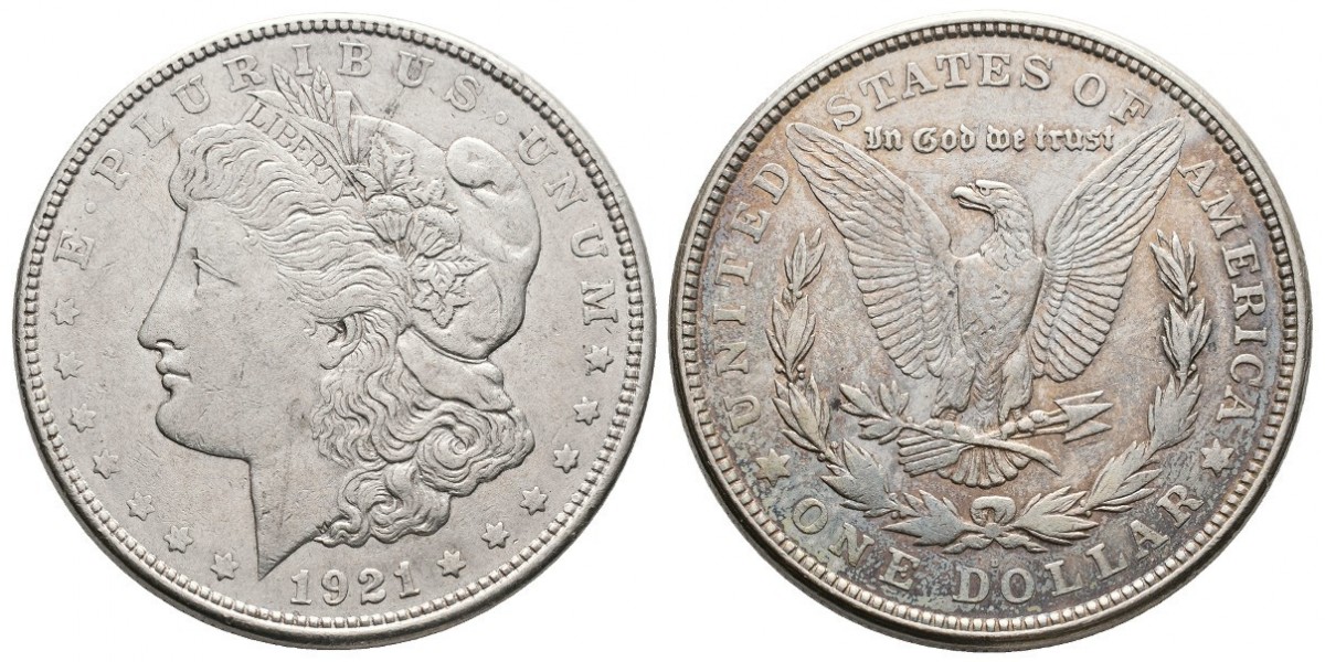 Estados Unidos. 1 dollar. 1921 D
