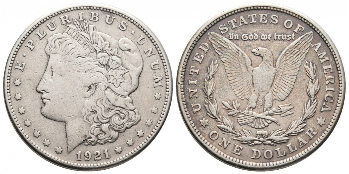 Estados Unidos. 1 dollar. 1921 S