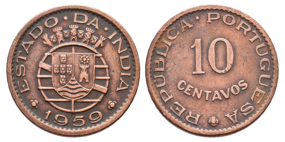 India Portuguesa. 10 centavos. 1959