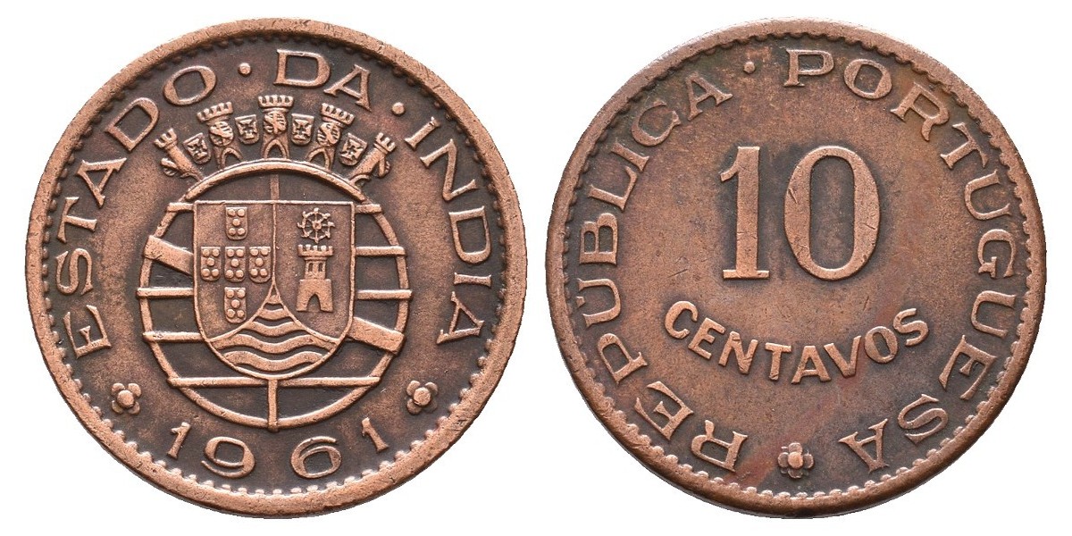 India Portuguesa. 10 centavos. 1961