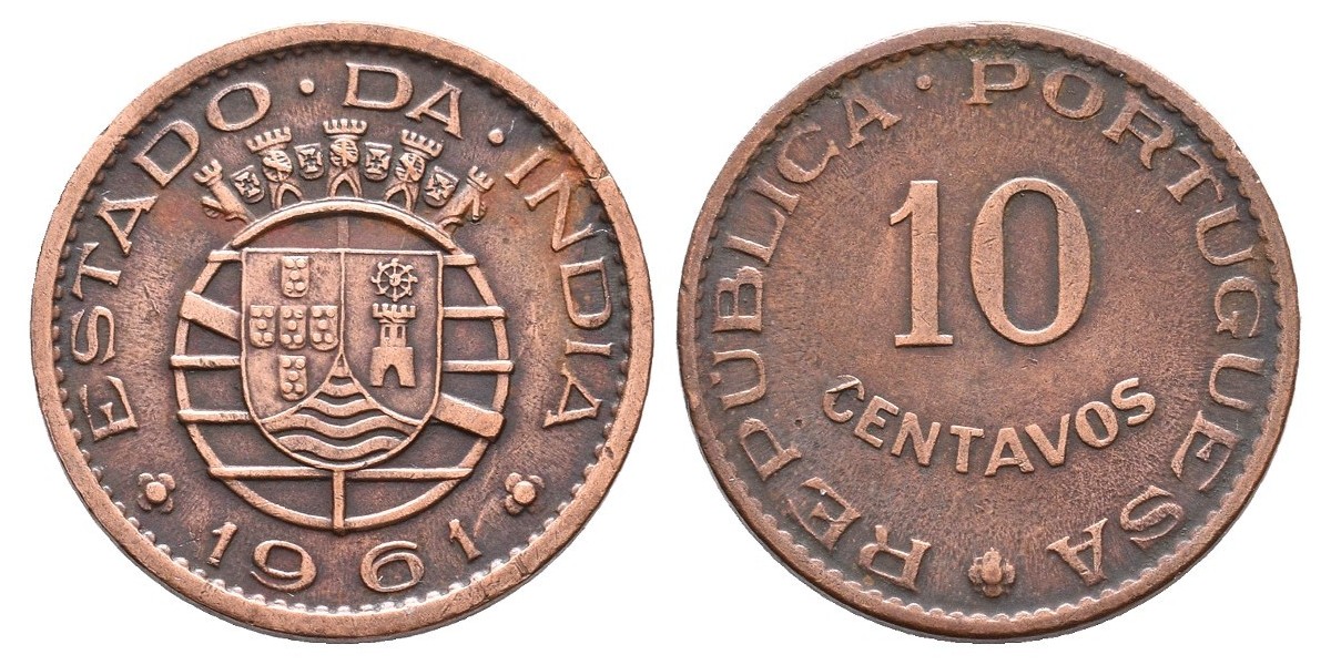 India Portuguesa. 10 centavos. 1961