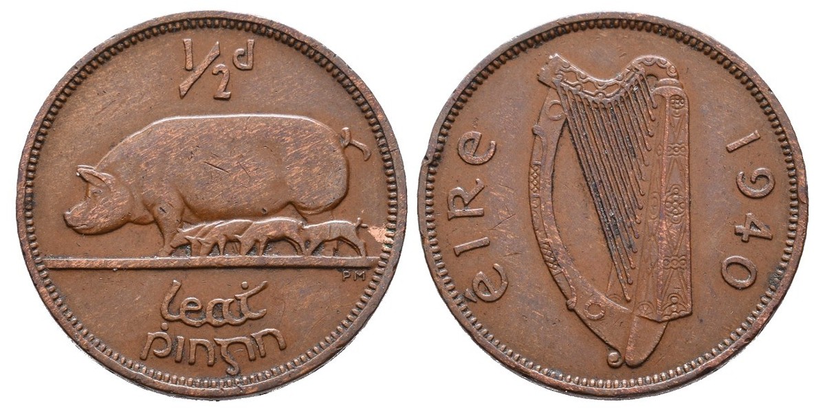 Irlanda. 1/4 penny. 1940