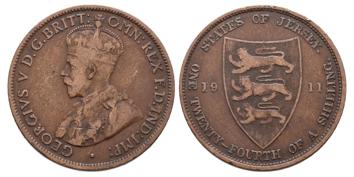 Jersey. 1/24 shilling. 1911