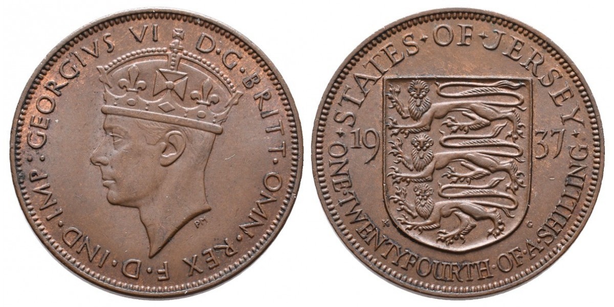Jersey. 1/24 shilling. 1937