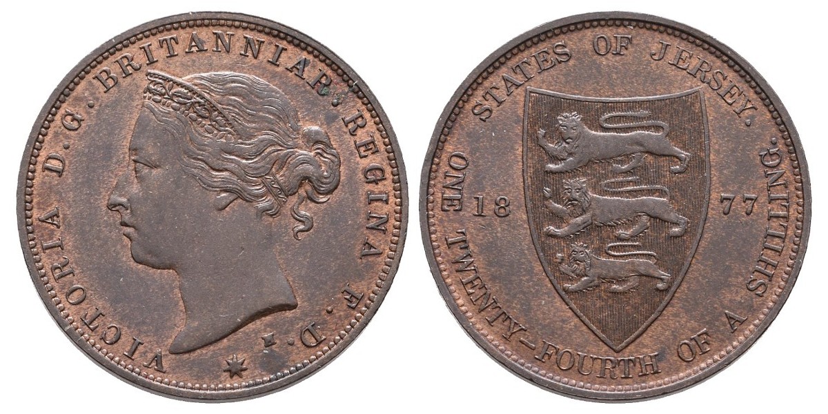 Jersey. 1/24 shilling. 1877