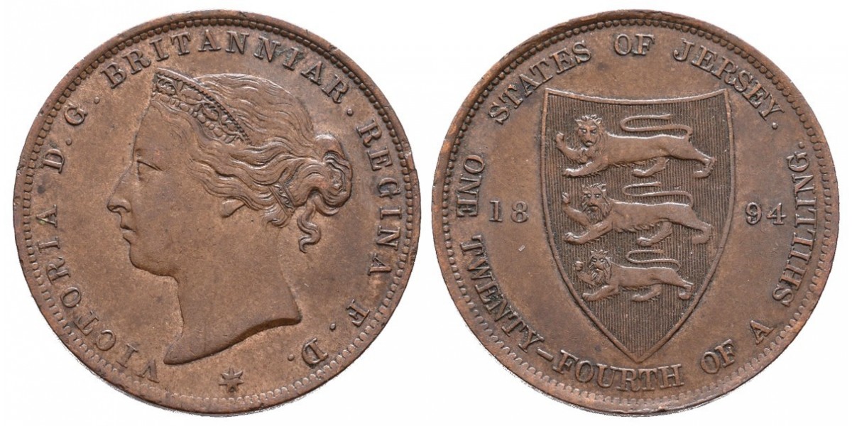 Jersey. 1/24 shilling. 1894