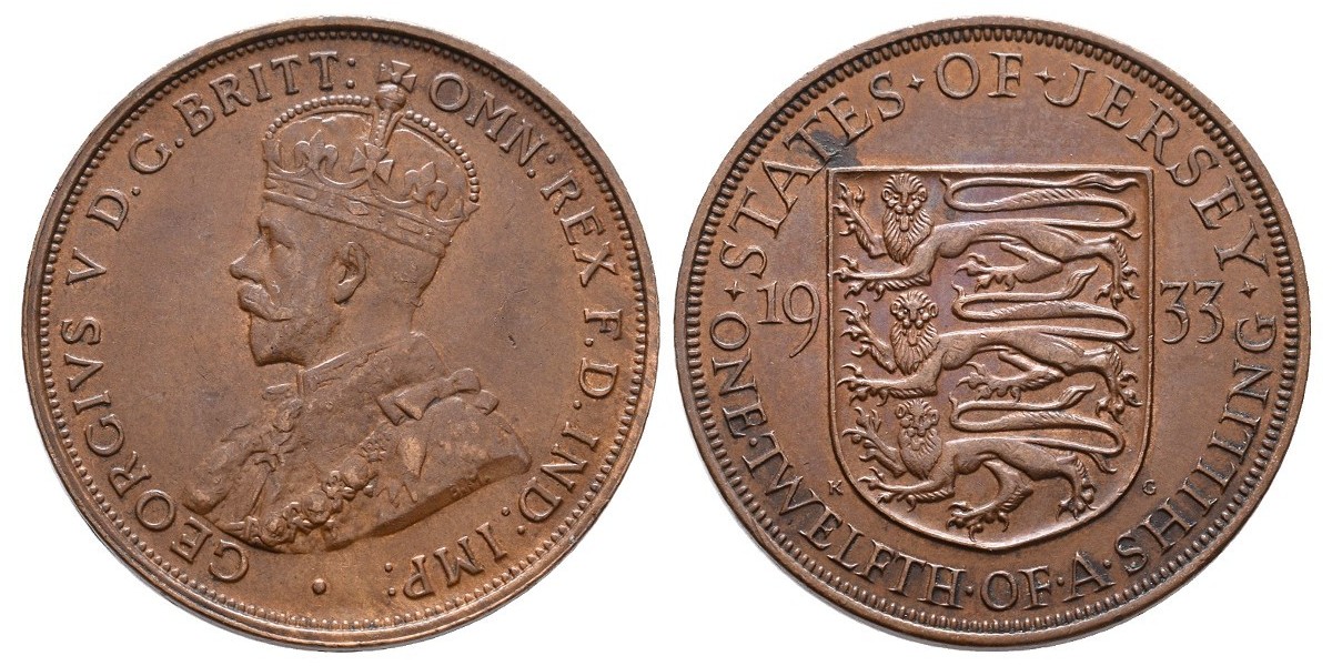 Jersey. 1/12 shilling. 1933