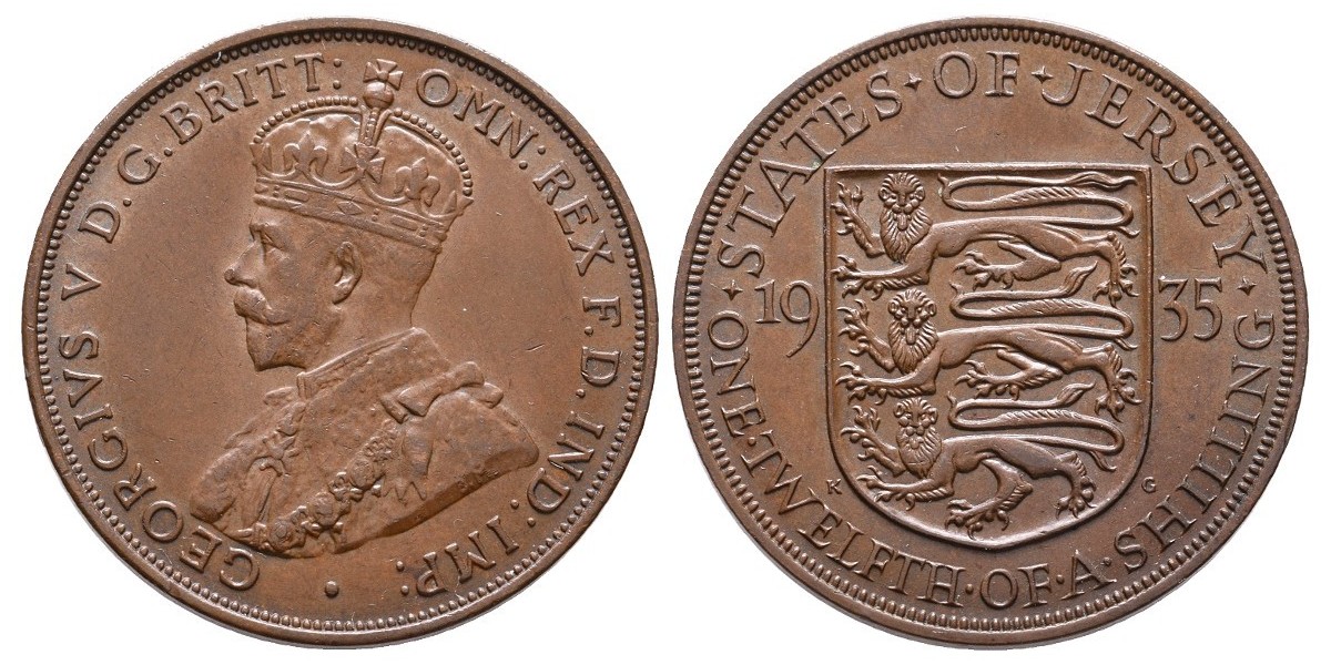 Jersey. 1/12 shilling. 1935