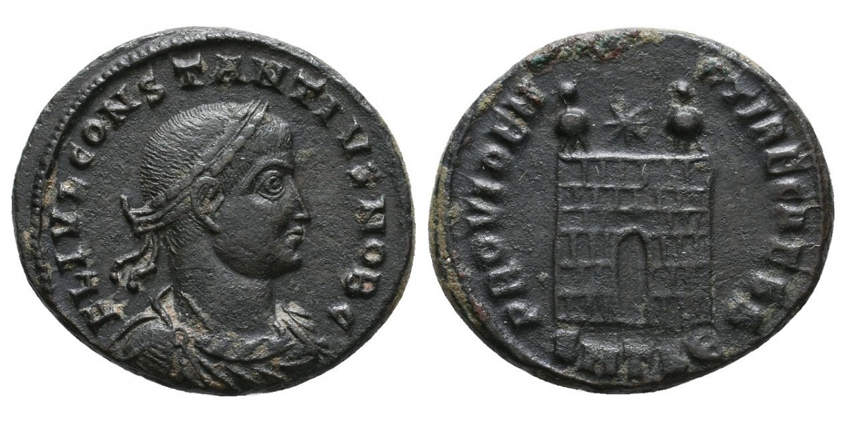 Constancio II. Follis. 337-361 d.C.. Tesalónica