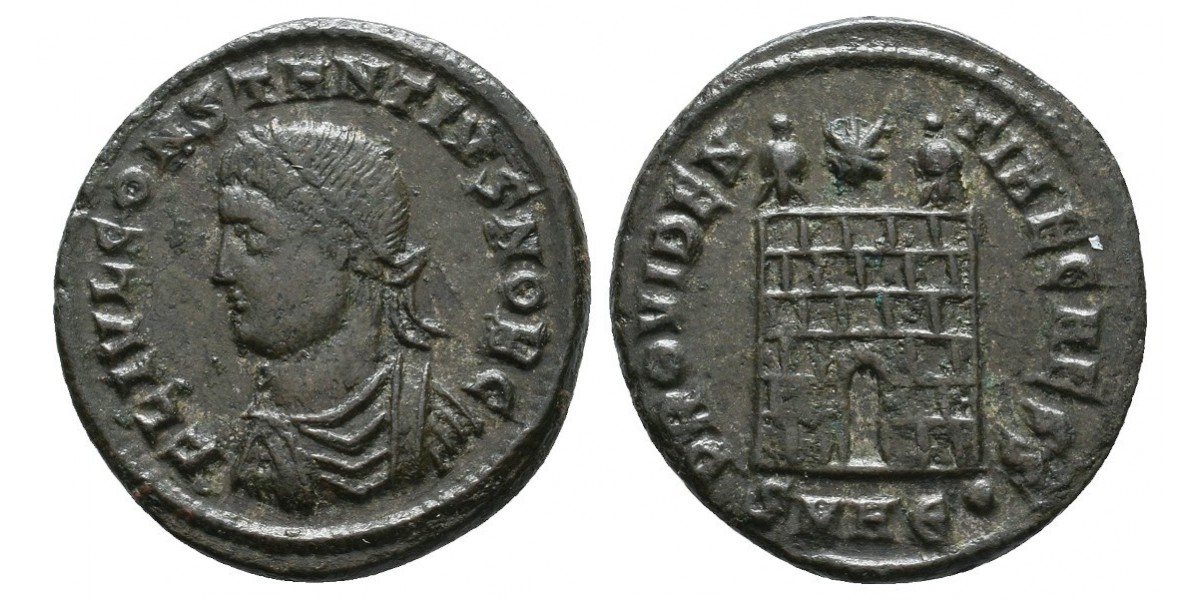 Constancio II. Follis. 337-361 d.C.. Heraclea