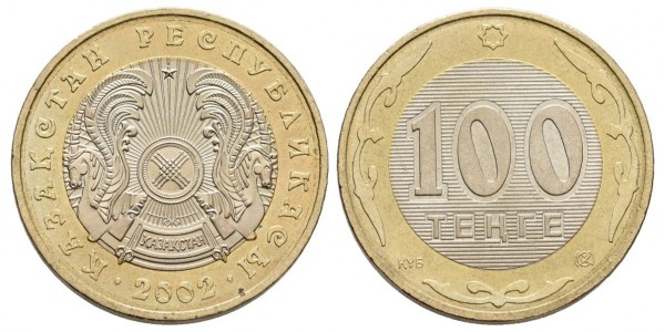 Kazajistán. 100 tenge. 2002