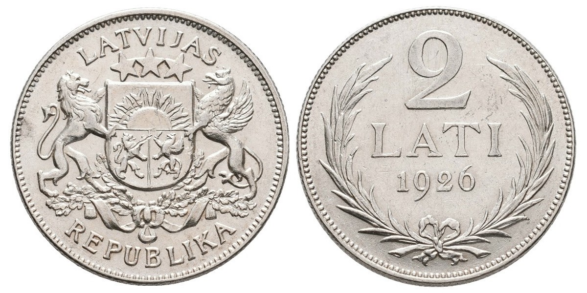 Letonia. 2 lati. 1926