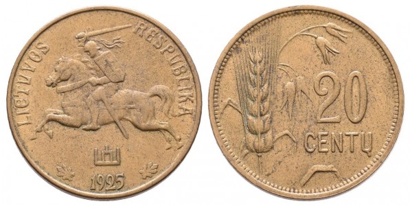 Lithuania. 20 centu. 1925