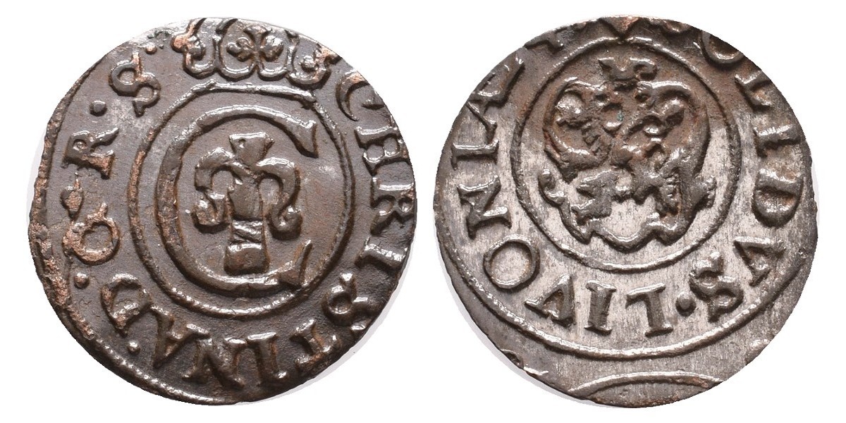 Livonia. 1 solidus. 1645-1654