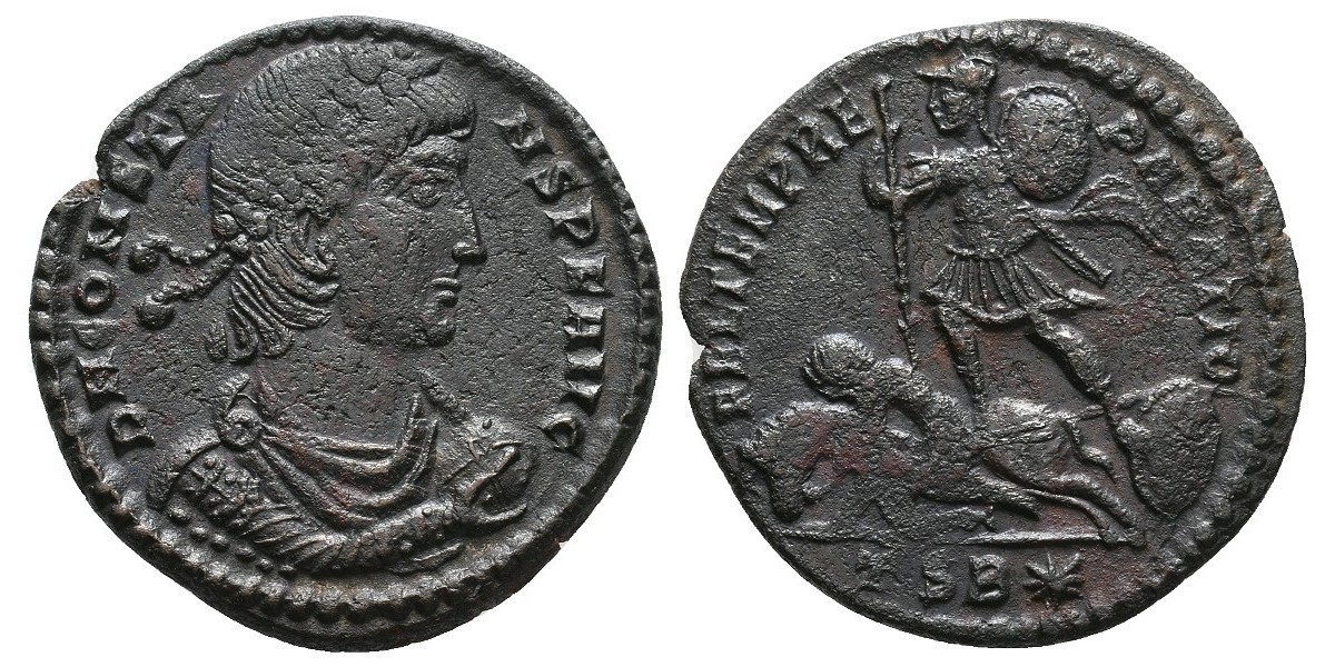 Constancio II. Centenional. 337-361 d.C.. Tesalónica