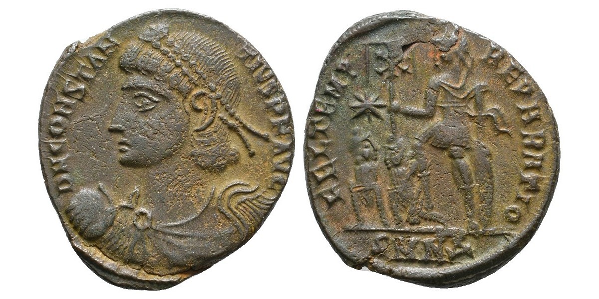 Constancio II. Centenional. 337-361 d.C.. Nicomedia