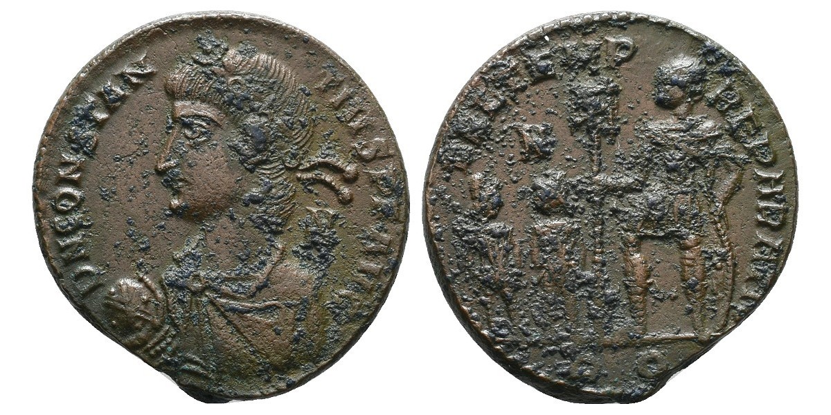 Constancio II. Centenional. 337-361 d.C.. Roma