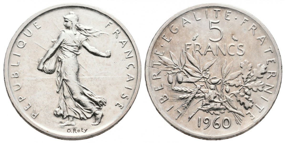 Francia. 5 francs. 1960