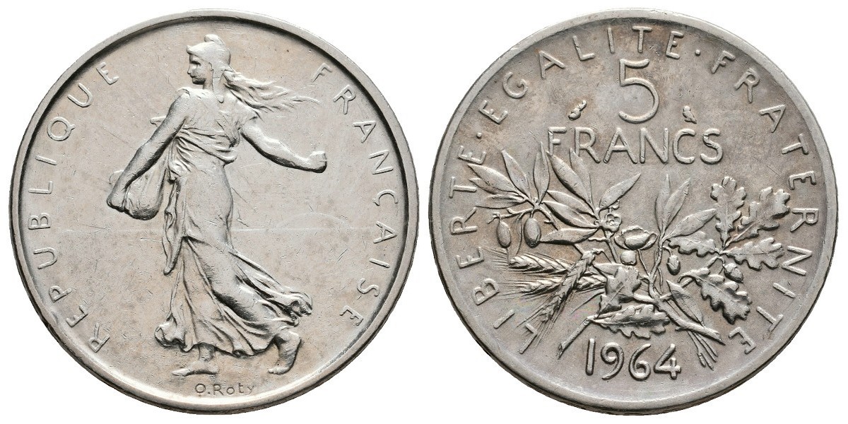 Francia. 5 francs. 1964