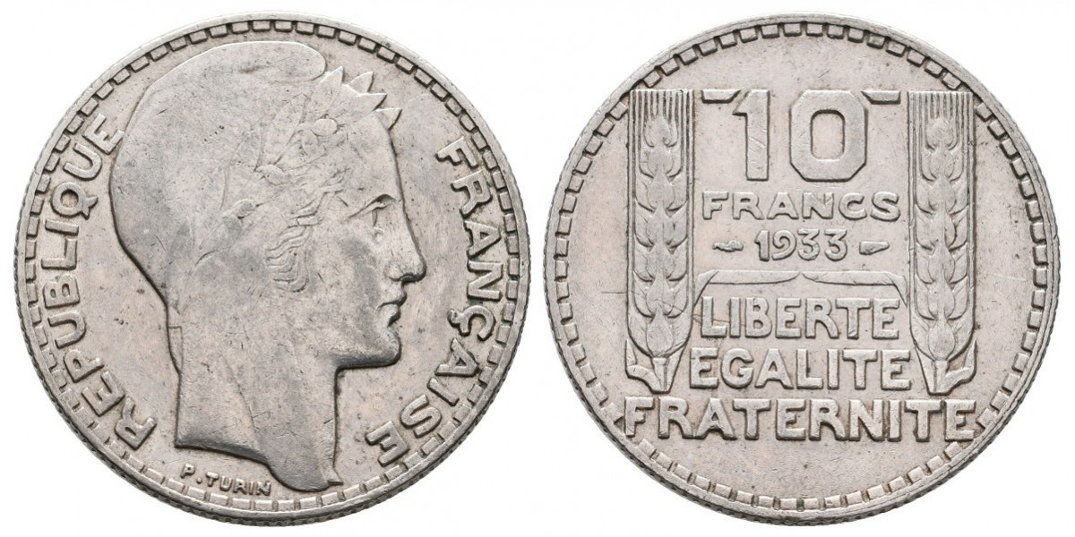 Francia. 10 francs. 1933