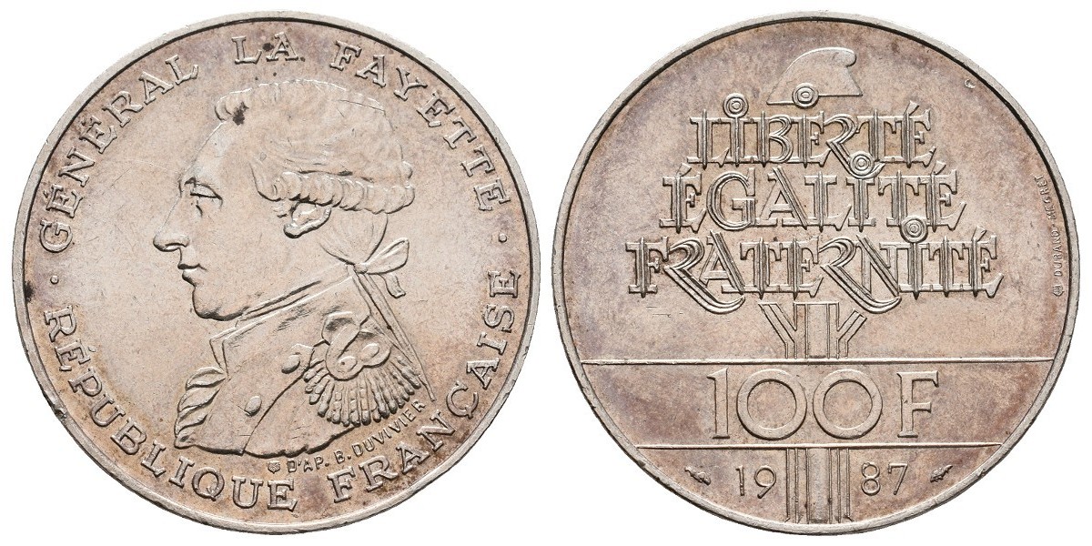 Francia. 100 francs. 1987