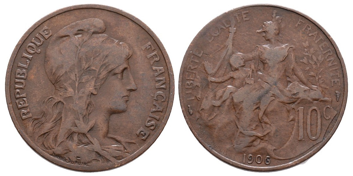Francia. 10 centimes. 1906