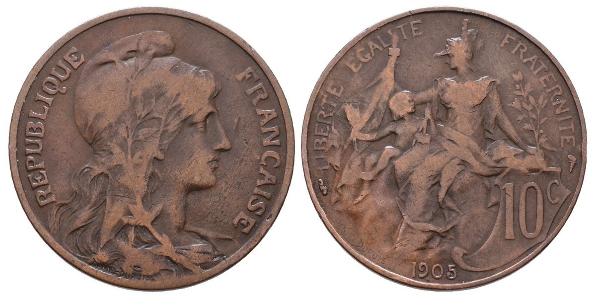 Francia. 10 centimes. 1905