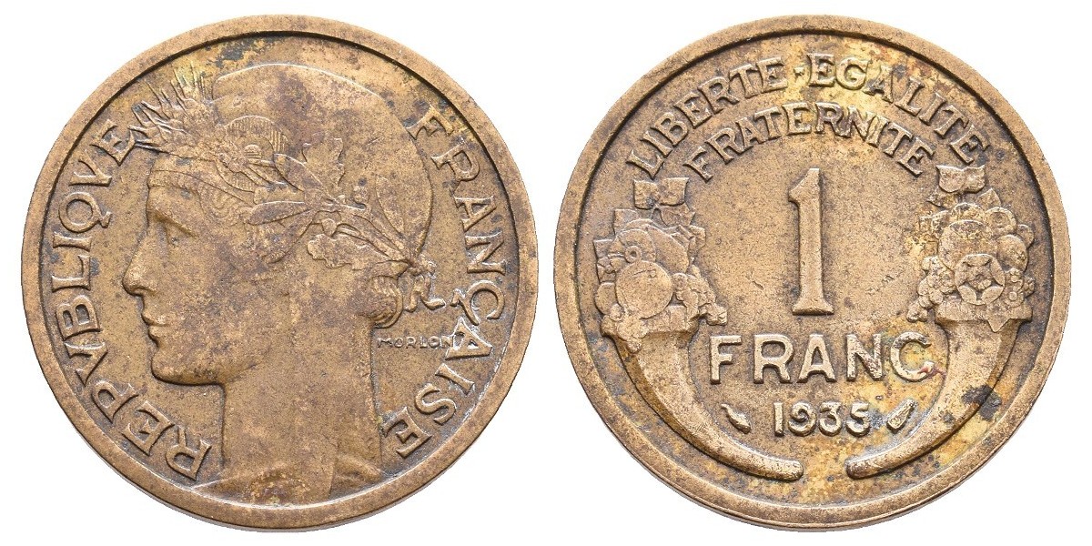 Francia. 1 franc. 1935