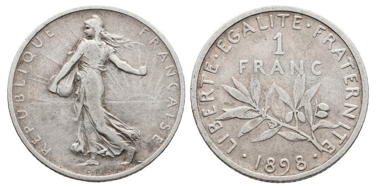 Francia. 1 franc. 1898
