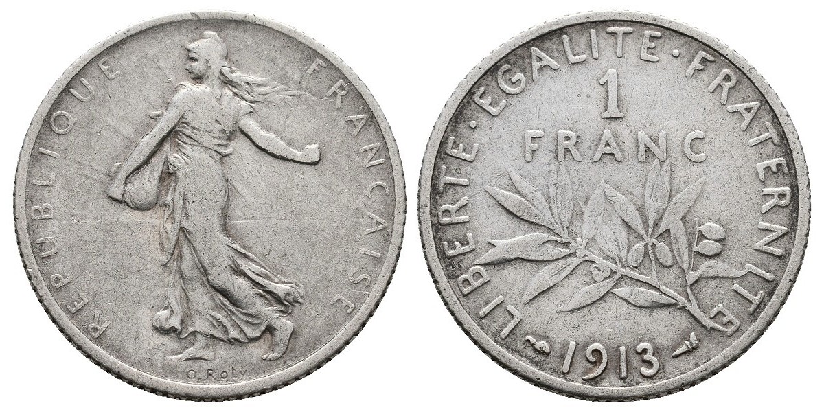 Francia. 1 franc. 1913