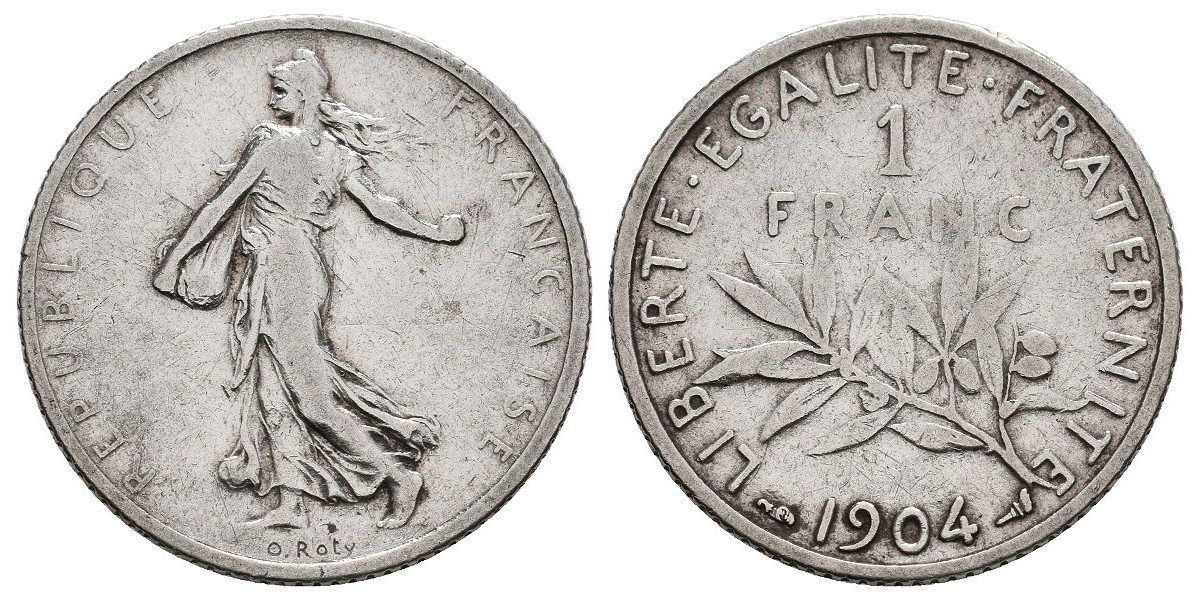 Francia. 1 franc. 1904