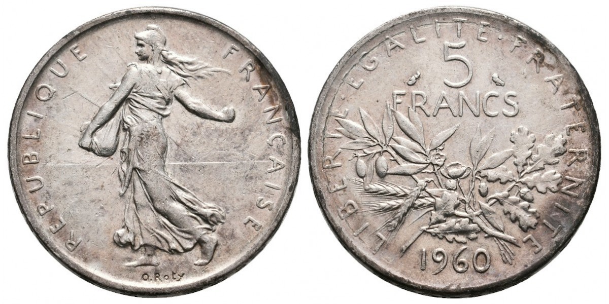 Francia. 5 francs. 1960