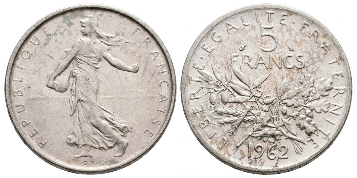 Francia. 5 francs. 1962
