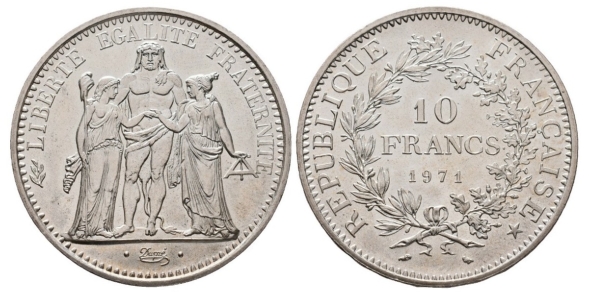 Francia. 10 francs. 1971