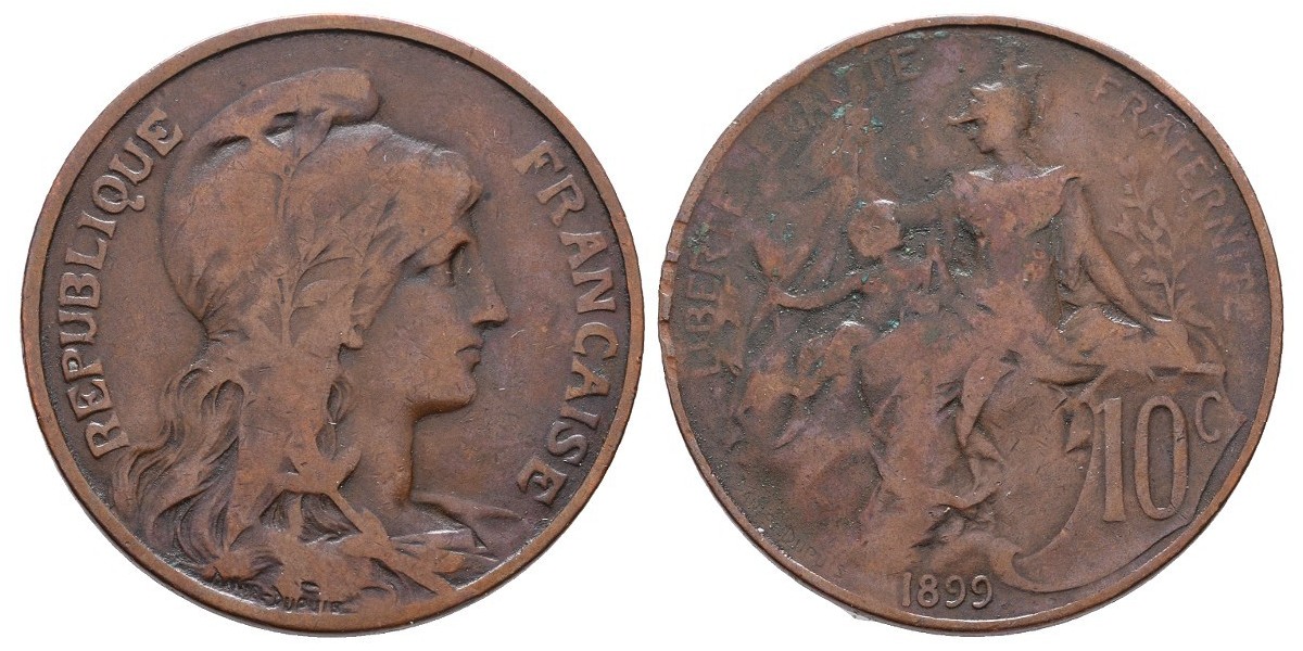 Francia. 10 centimes. 1899