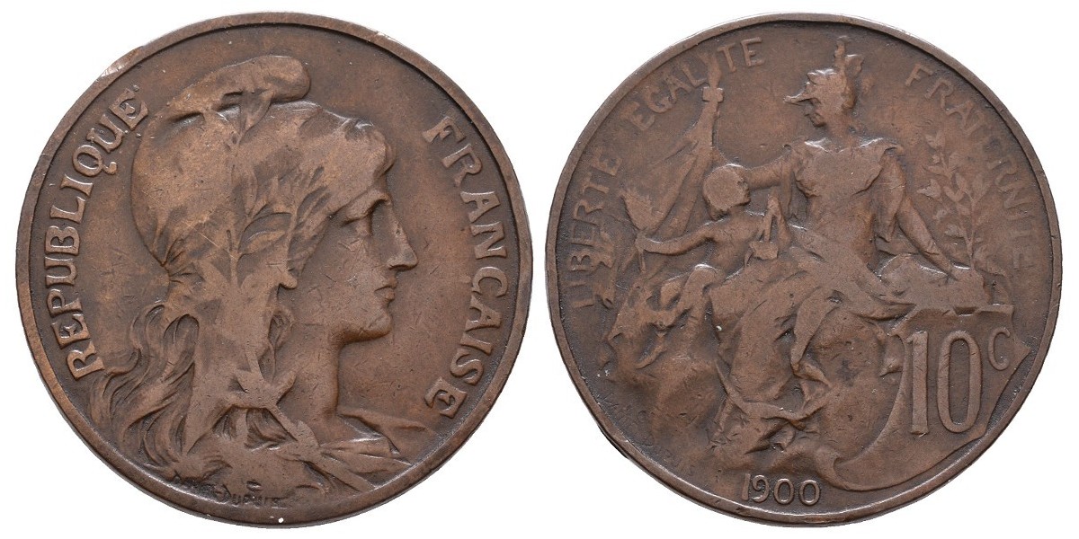 Francia. 10 centimes. 1900