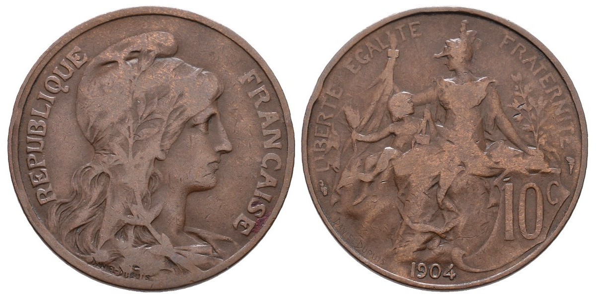 Francia. 10 centimes. 1904