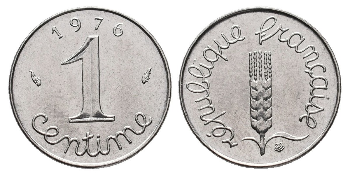 Francia. 1 centime. 1976