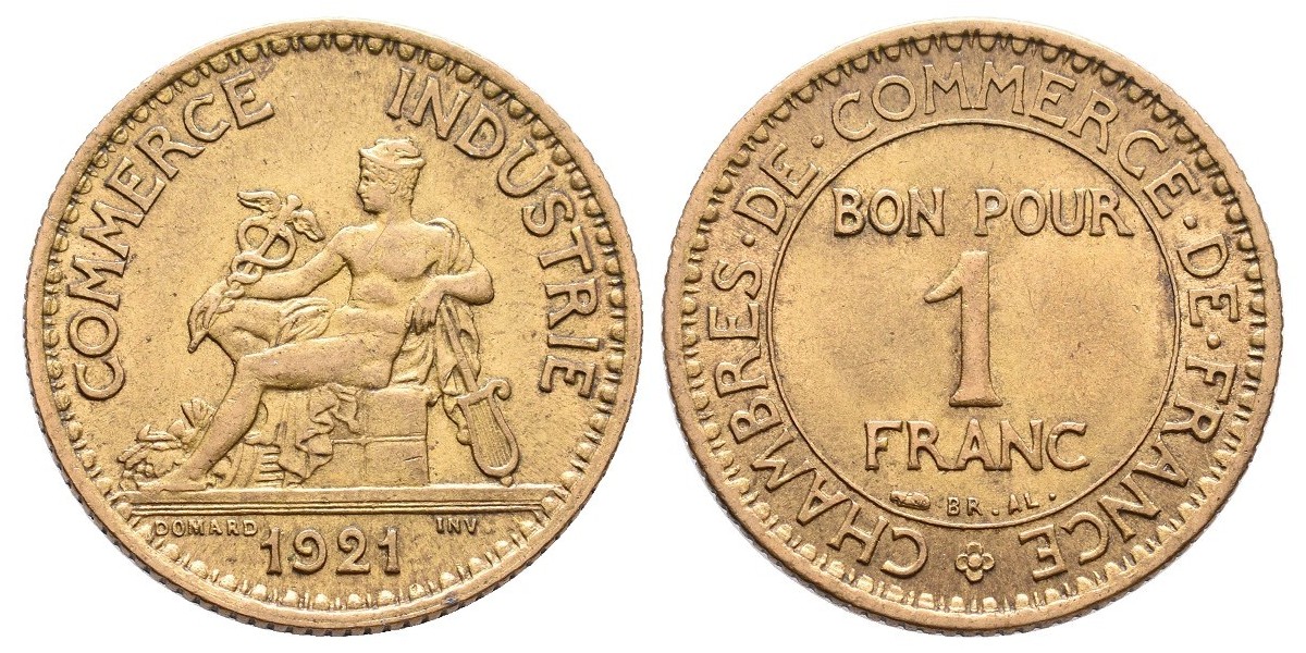 Francia. 1 franc. 1921